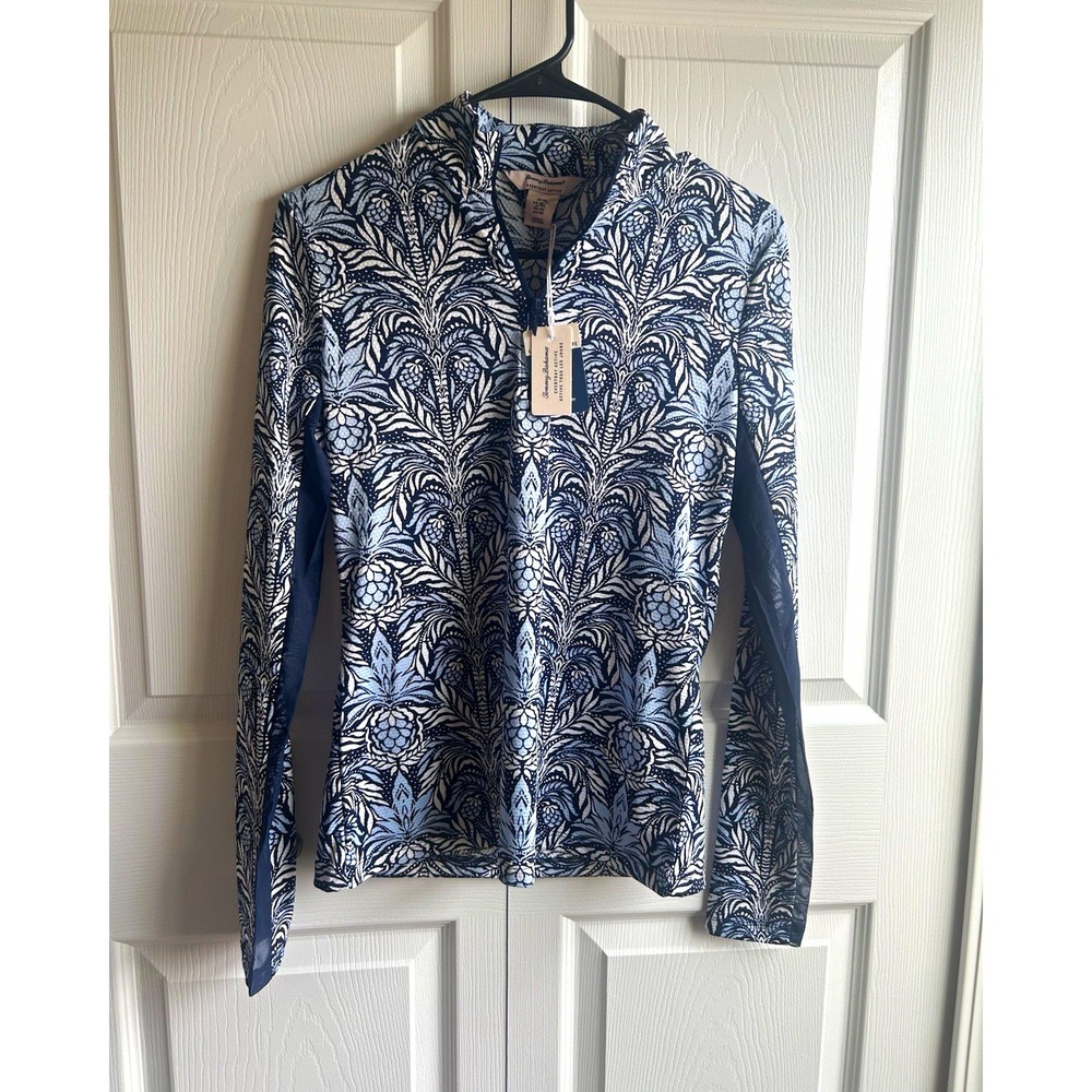 Tommy Bahama Everyday Active Full-Zip Jacket Moisture Wicking Floral XS